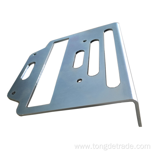 Machining stampings of metal covers and brackets